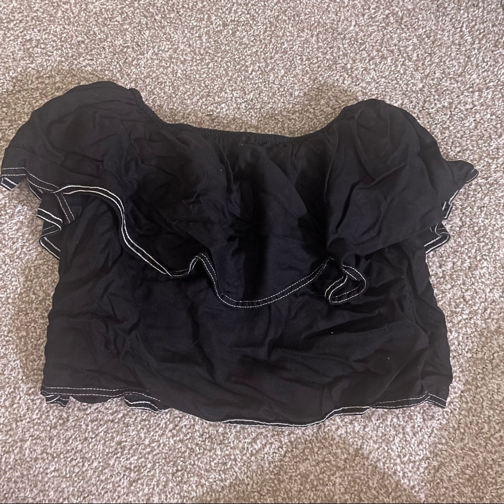 Ruffle off shoulder top